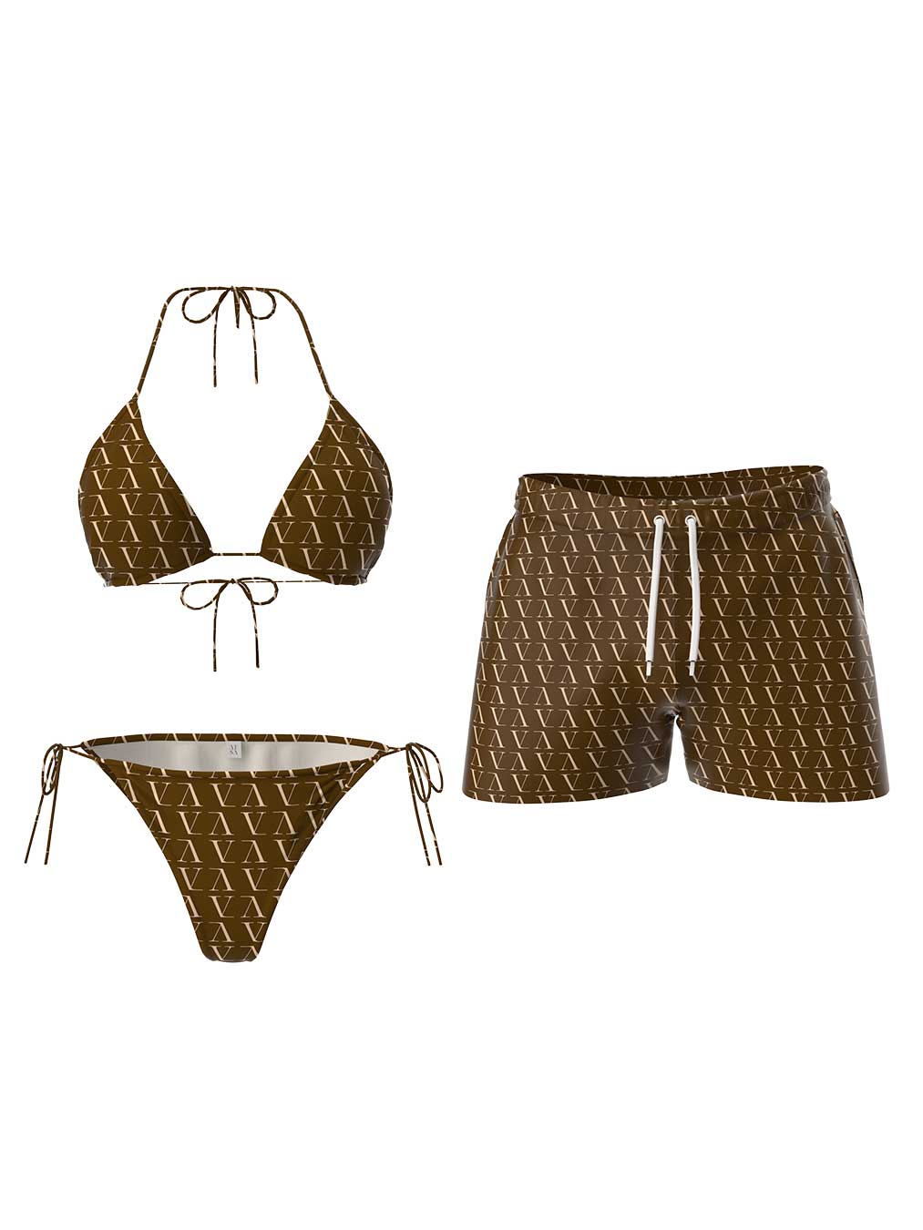 ביקיני-וגבר-חום