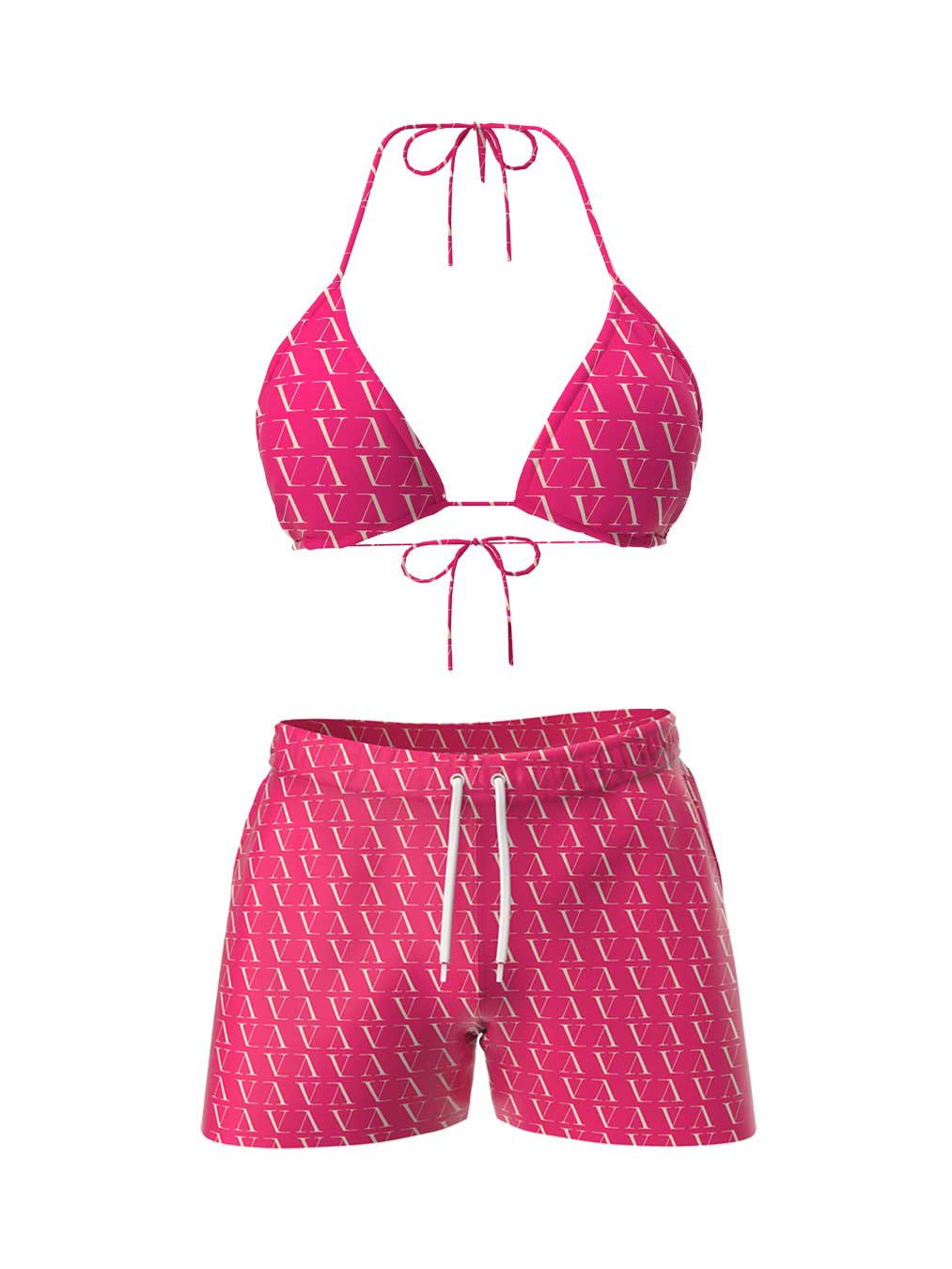 חזיה-מכנס-ורוד