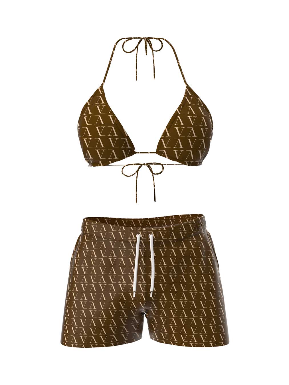 חזיה-מכנס-חום